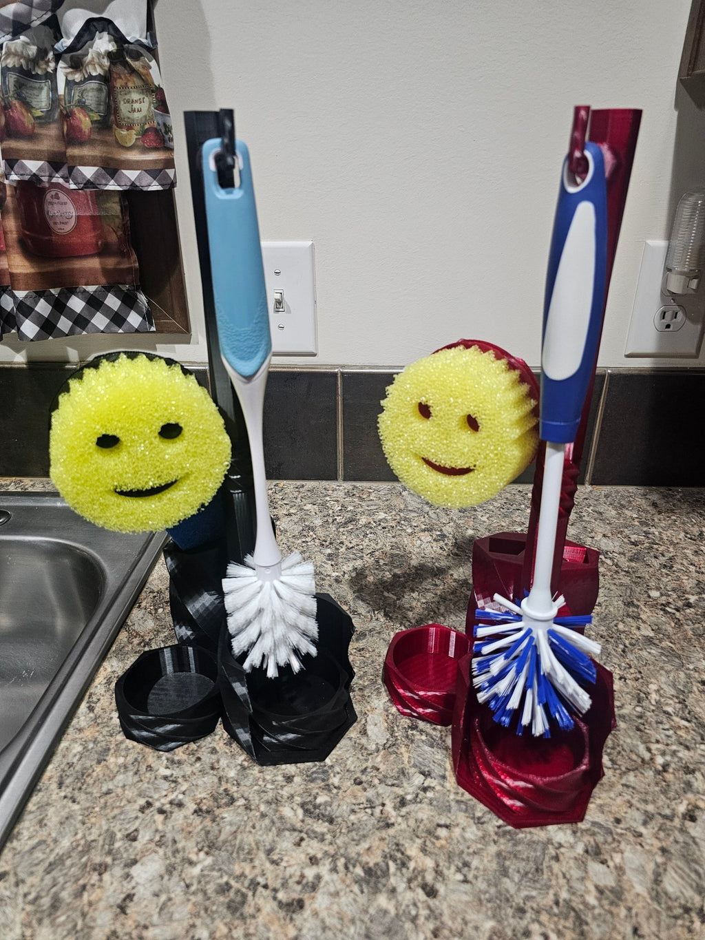 Twisted Cleanz Deluxe — Sink Station Organizer for Brush, Sponge & Scrubber - Axis3D Solutions LLC